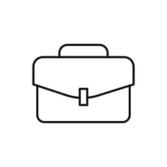 Suitcase icon vector isolated.