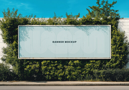 Urban Banner Mockup With Generative AI