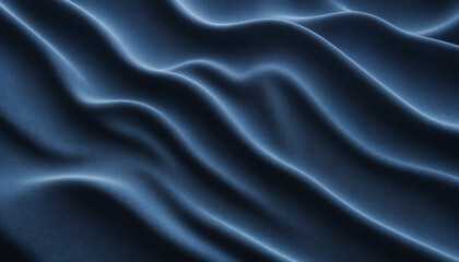 Obraz premium A smooth, luxurious blue silk fabric draping gracefully, ideal for fashion designs, elegant events, or sophisticated decor.