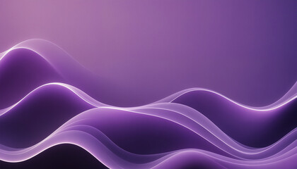 Fototapeta premium An abstract composition featuring smooth purple waves, ideal for modern designs, backgrounds, and creative projects.
