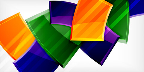 Vector abstract color geometric shapes. Illustration For Wallpaper, Banner, Background, Card, Book Illustration, landing page