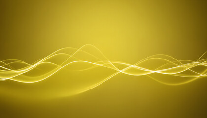 Fototapeta premium An abstract digital artwork featuring smooth yellow waves, ideal for modern design projects, backgrounds, and artistic expressions.
