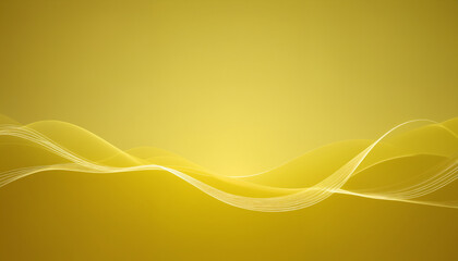 An abstract illustration featuring smooth yellow waves, ideal for modern design projects, event branding, or wellness themes.