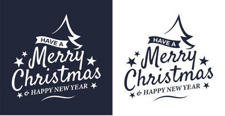 Merry Christmas vector typography t-shirt design
