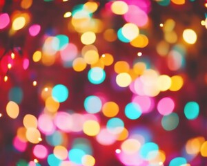 Blurry image of a bunch of lights in a room - Abstract