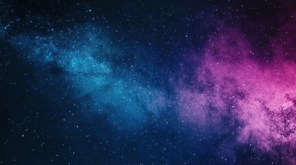 Obraz premium Vast night sky filled with stars and a galaxy, showcasing the beauty of the cosmos in a remote location late at night