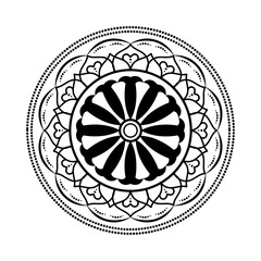 illustration of a wheel mandala