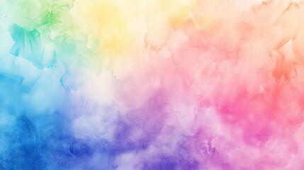 Rainbow pastel unicorn candy watercolor on paper - abstract background for celebrations, invitations, and event decor