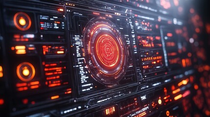 Obraz premium A collection of HUD frames, encapsulating futuristic modern user interface element 