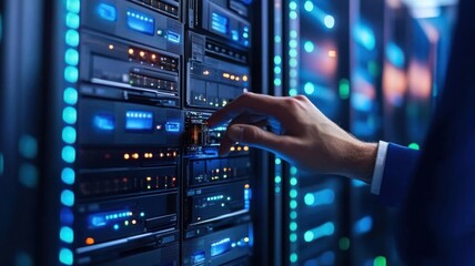 A companys cyber resilience plan being implemented, showing recovery systems and backup protocols