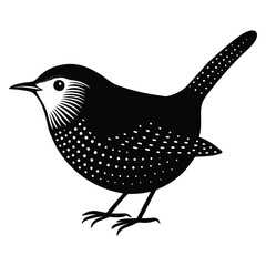 Winter wren Adobe Illustrator Artwork