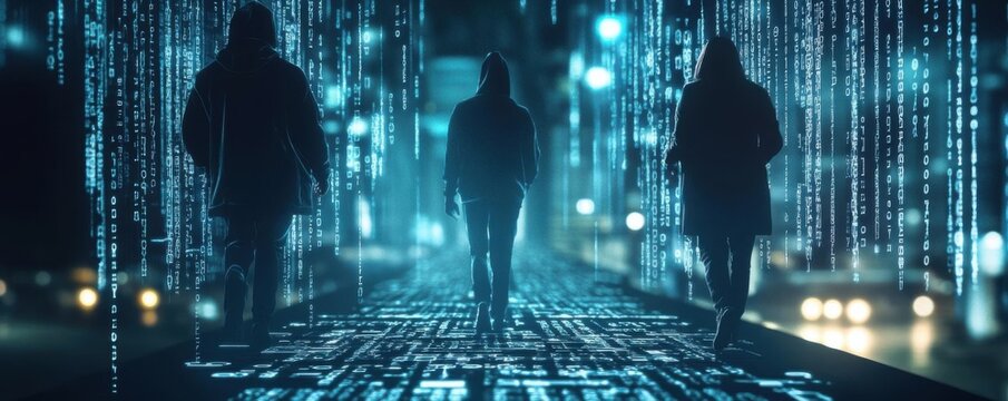 Cybersecurity experts tracking down a hacker s digital footprint, using forensic tools and tracing their activity
