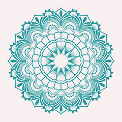 Decorative mandala design with colours