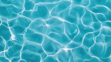 Obraz premium Clear blue water surface with ripples and reflections, ideal for backgrounds.