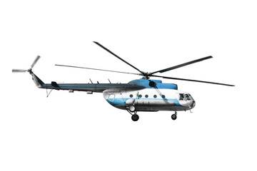 Multi-purpose transport helicopter unique aircraft and operating performance.