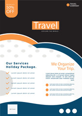 Travel sale flyer template