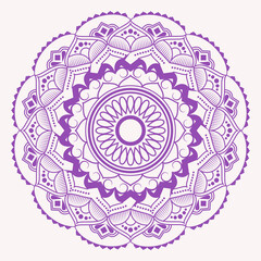 Decorative mandala design with colours