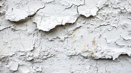 Obraz premium White Cracked Wall Texture: Vintage Background
