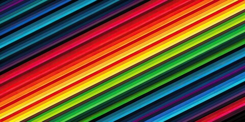 abstract stylish wallpaper featuring diagonal rainbow stripe on a black background