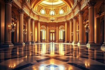Obraz premium American Authority: California State Capitol Building, a Beautiful Architectural Attraction in Sacramento