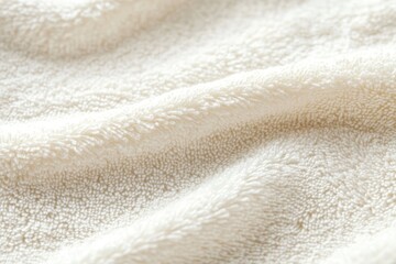 Close-Up of Soft White Cotton Texture