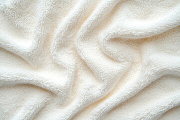 Close-Up of Soft White Cotton Texture