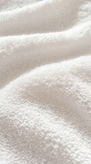 Obraz premium Soft White Cotton Texture in Abstract Composition