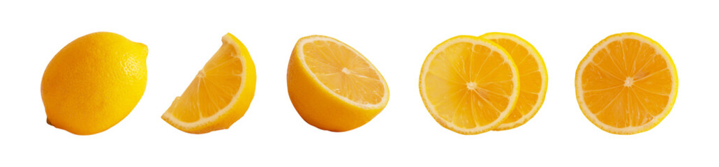 set of lemon isolated