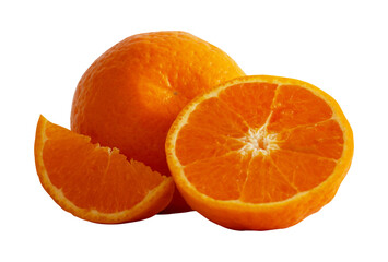 slice of orange isolated