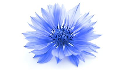 Obraz premium Beautiful Blue Flower Petals Nature Closeup Bright Light