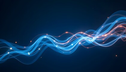 abstract blue wave background