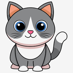 cat silhouette vector image