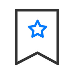 Blue and black outline business icon pack