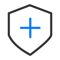 Obraz premium Blue and black outline business icon pack