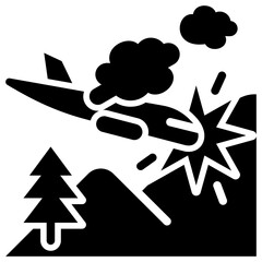 Airplane Accident Icon