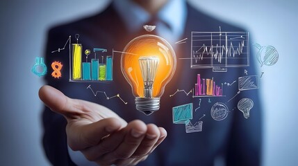 65. A professional presenting innovative marketing strategies