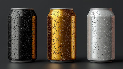 Can of Soda Mockup, high-end and customizable with realistic high-resolution rendering, ideal for branding, packaging design, and beverage presentations, AI Generative