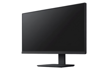 Isolated 4K Monitor on Transparent Background for Use in Digital Displays, Presentations, and Graphic Design Projects