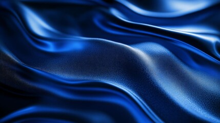 Obraz premium Vibrant Blue Abstract Digital Landscape, a mesmerizing fusion of flowing shapes and intricate patterns, showcasing the beauty of generative AI in modern design and technology.