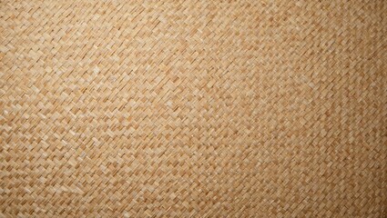 Rustic tan raffia fabric with fibrous texture for decor