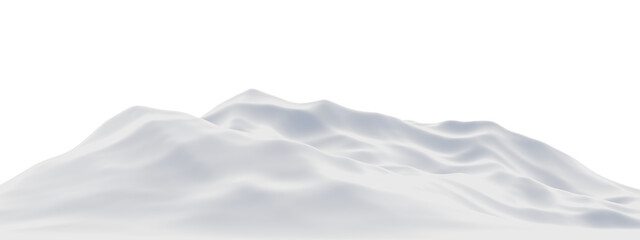 White snow mountain. White snowy terrain