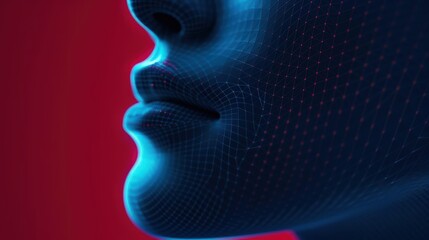 A Close-up Shot of a Digital human echolocation, diverse sonic portraits