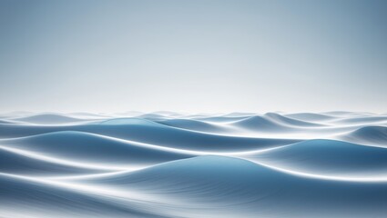 Beautiful blue waves background material.