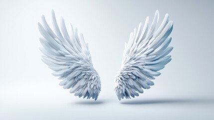 Obraz premium Elegant Wings Symbolizing Freedom and Unity