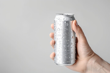 Can of Soda Mockup, high-end and customizable with realistic high-resolution rendering, ideal for branding, packaging design, and beverage presentations, AI Generative