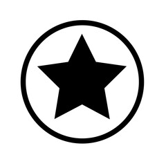 Obraz premium star icon vector on white background
