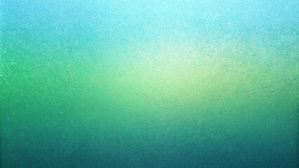 Abstract green blue gradient background with noise texture