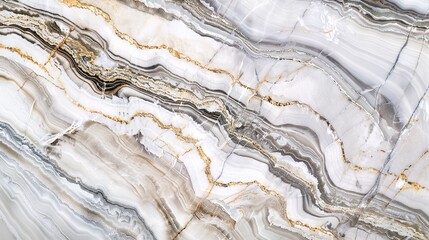 Obraz premium Marble stone texture panorama white background