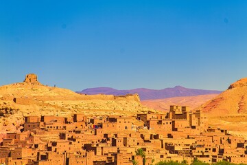 The Kasbah Ait Ben Haddou in Morocco, UNESCO World Heritage Site, North Africa..