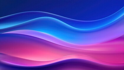 Obraz premium Dynamic Waves of Gradient Light. Abstract Fluid Motion in Vibrant Blue and Pink for Modern Design Backgrounds, Tech Posters, Futuristic Digital Displays, and Creative Media Banners with Copy Space